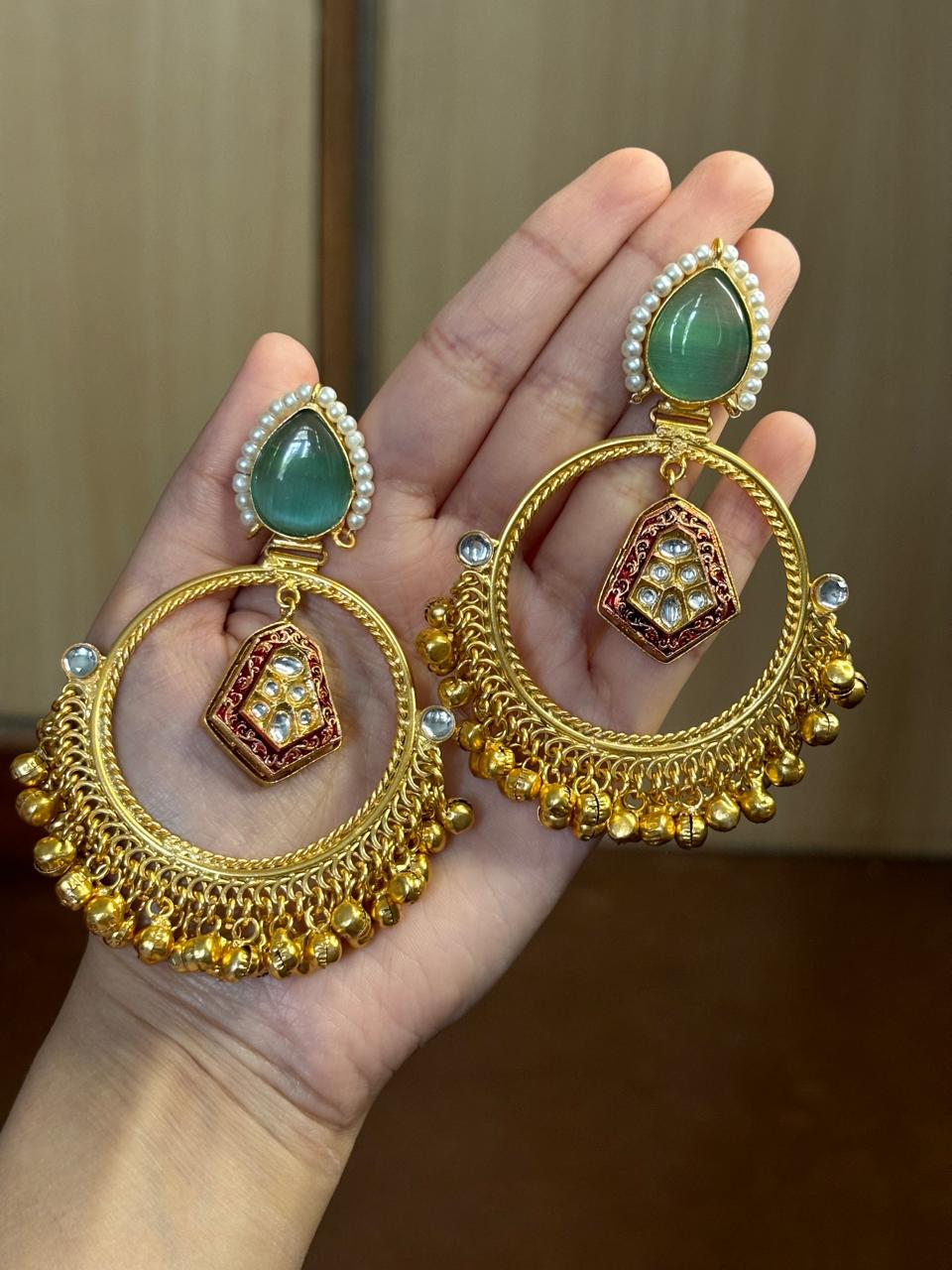 Naina Golden Earrings ( Mint edition)
