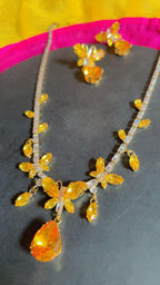Golden Aura Charm Necklace Set