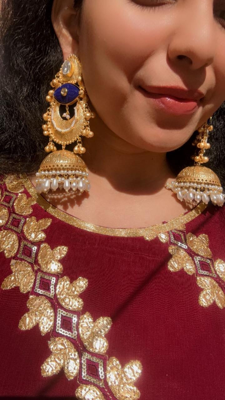 The Royal Blue Chand Earrings