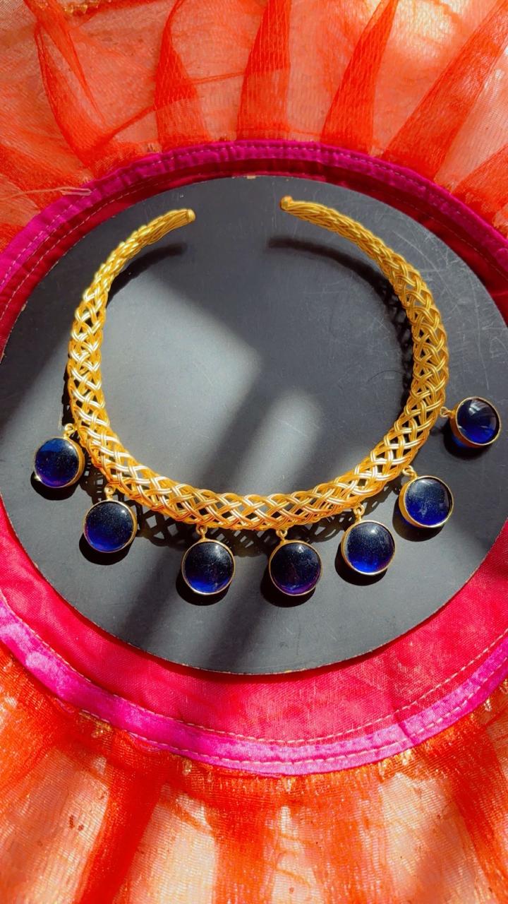 Neel Tara Woven Hasli Set