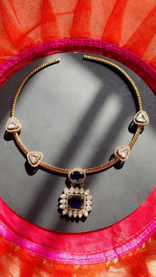 Neelvarna Moissanite Set