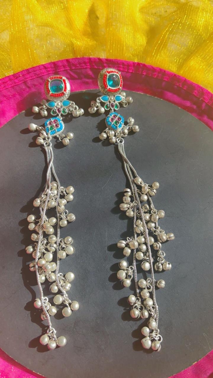 Bohemian Charm Long Dangler Earrings