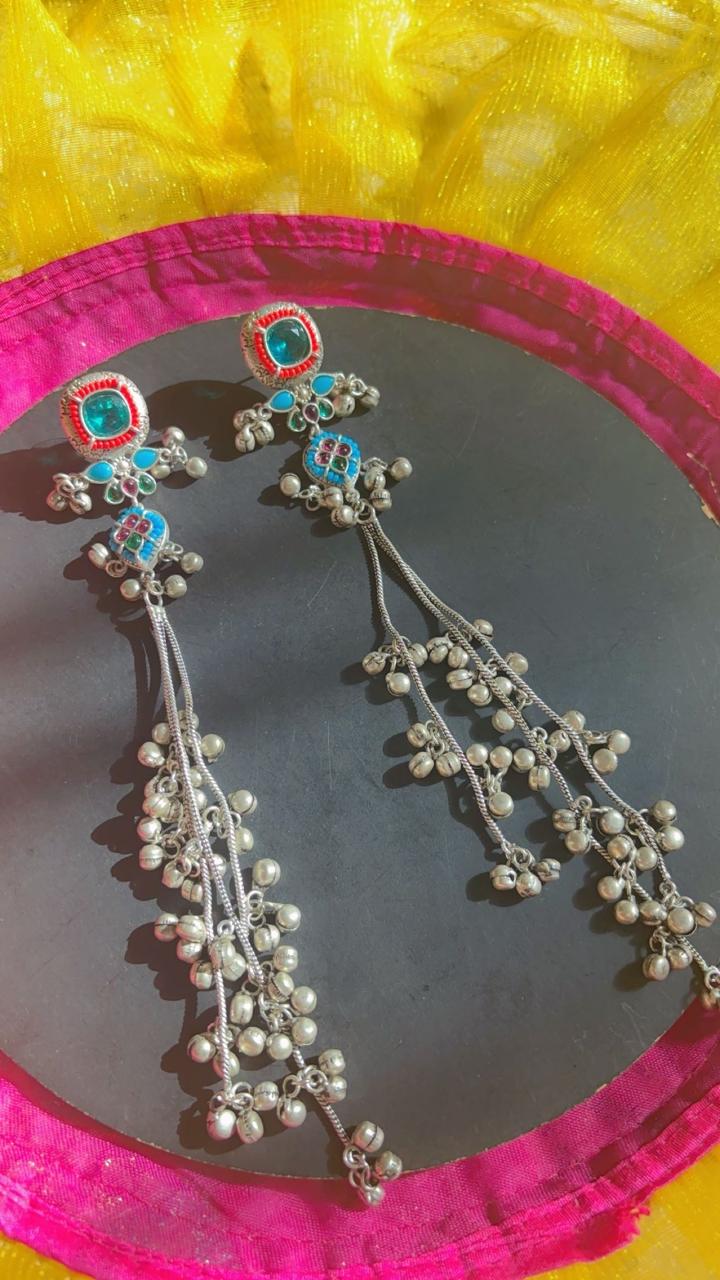Bohemian Charm Long Dangler Earrings
