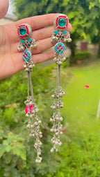 Bohemian Charm Long Dangler Earrings